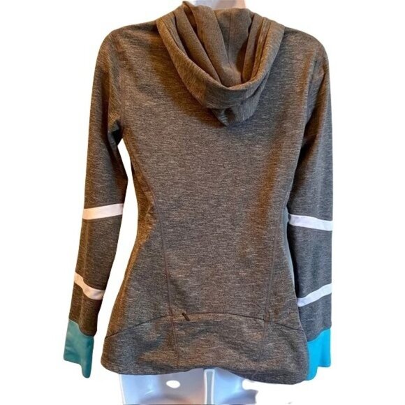 Gap Fit Pullover Hoodie with Back Zip Pocket Thumb Holes Small - Picture 2 of 8